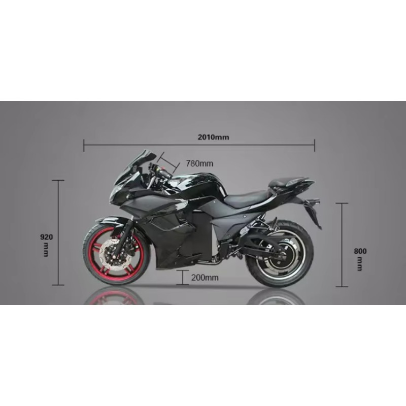 DPX New Model 3000w 5000w 1000 - 72V 5000W Electric Motorcycle recension och pris
