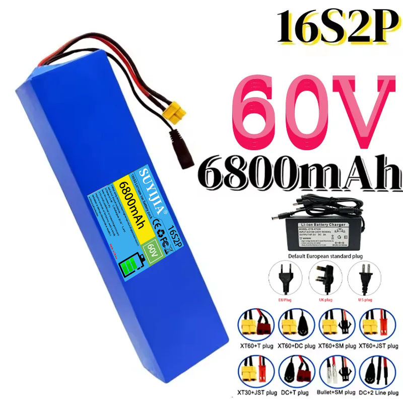 16S2P Lithium Battery Pack, 60 - 60V 30Ah Electric Scooter Battery recension och pris