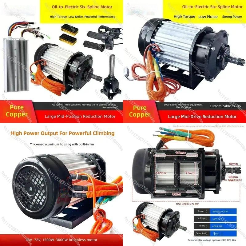 For Motorcycle Electric Conver - Electric Motorcycle Conversion Kit 72V recension och pris